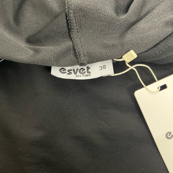 Hoodie & Pants Tracksuit Set Black & Pale Green Size M - Picture 8 of 14